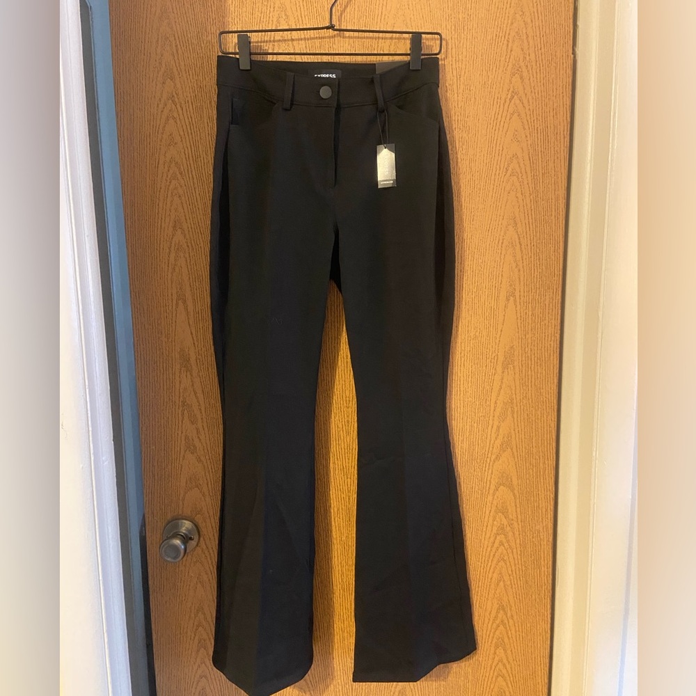 Express Black Size 4R High Rise Flare Dress Pants